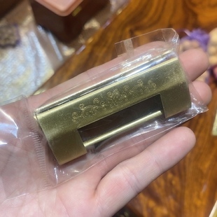 中式仿古锁刻花铜锁柜门锁插销锁复古锁木门木箱钥匙横开挂锁