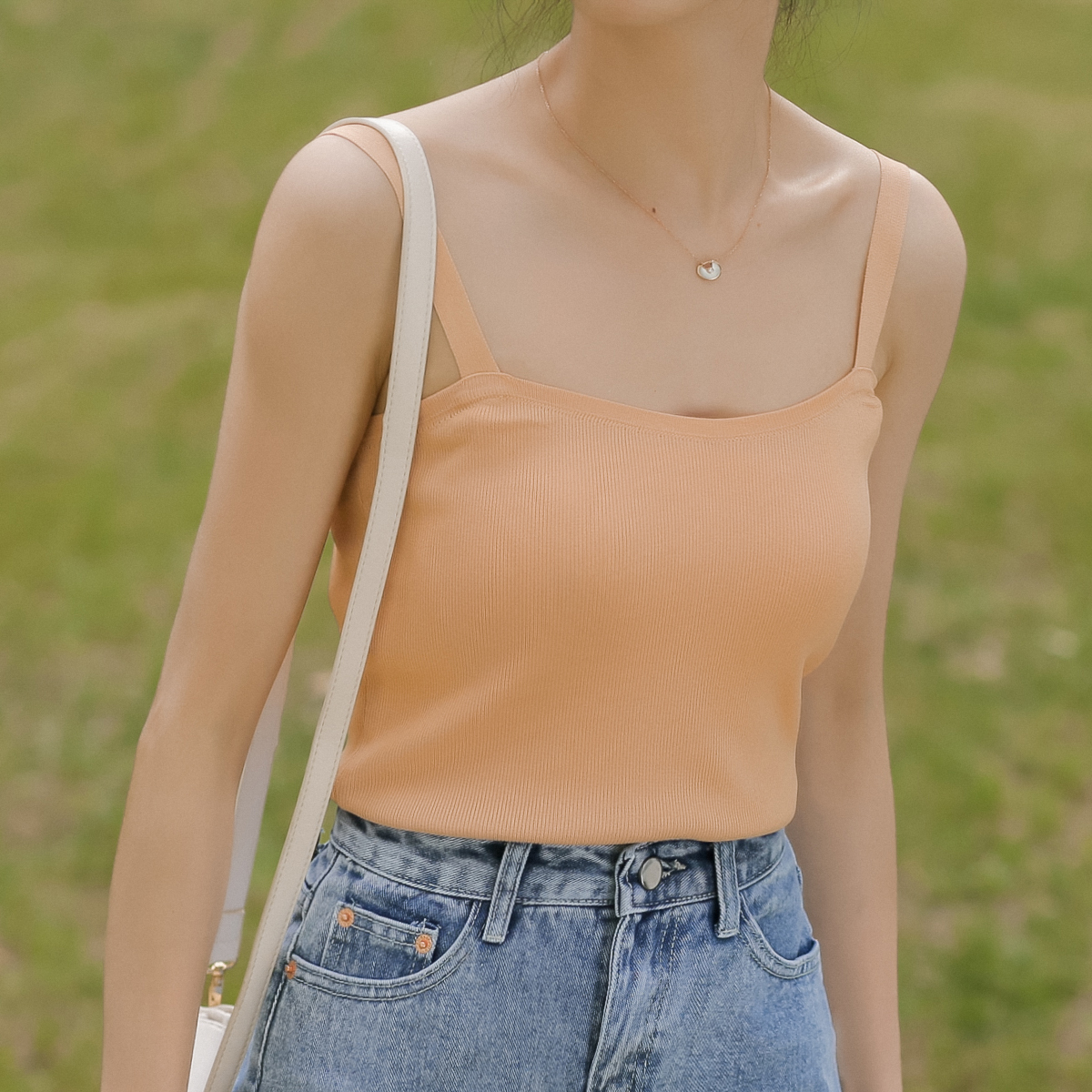 实拍 夏季新款针织吊带背心
