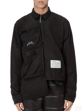 ACW 冷墙 暗黑军事风走秀款半拉链风衣