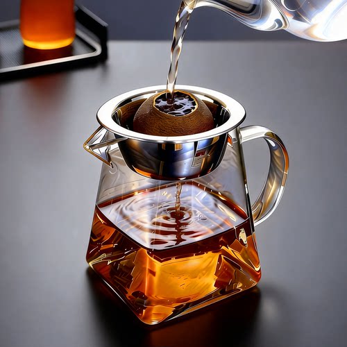 茶具公杯耐热温高硼硅玻璃加厚公道杯大小号茶漏过滤小青柑泡茶壶