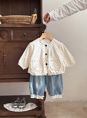 婴儿衣服春装女宝宝套装外套新款时尚一岁婴幼儿春秋季外出两件套