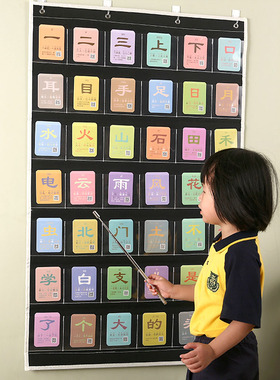 阿布巴卡TPR指令卡洪恩香港繁体识字卡片小象卡看图拼音汉字挂袋