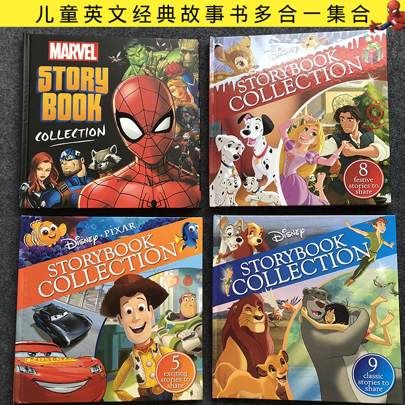 精装多故事合集狮子王 皮克斯 公主 蜘蛛侠英语早教教具绘本5-8岁|msdalam kategori Toy/bayi/teka-teki/blok bangunan/model, Pembelajaran awal/mainan pintar, alat bantuan Early Learning/Kit Pembelajaran awal - dari Buy2taobao.com untuk memberikan perkhidmatan ejen Taobao profesional membeli