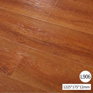 强化复合木地板12mm家用 耐磨防水环保级卧室地板条纹理厂家直销