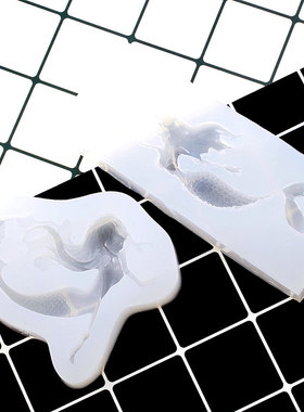 美人鱼公主ab水晶滴胶硅胶粘土翻糖模具diy手工制作饰品材料配件