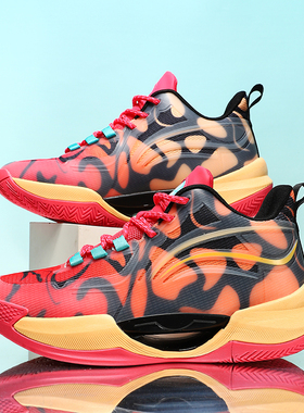 驭帅17高帮篮球鞋男鞋新款透气防滑减震实战球鞋耐磨运动鞋男大码