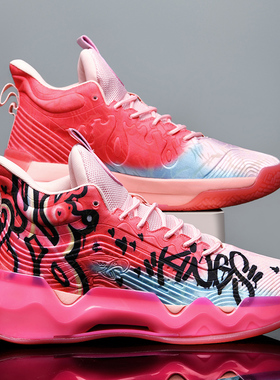 高端汤普森篮球鞋透气防滑减震运动鞋青少年学生夜光实战比赛球鞋