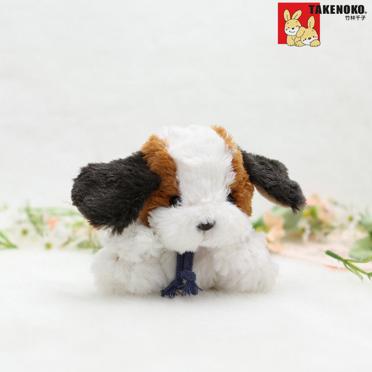 TAKENOKO竹林千子毛绒玩具公仔狗狗 小黄狗白色狗狗公仔工艺饰品