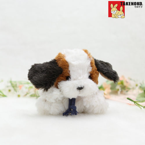 公仔小黄狗白色饰品毛绒玩具