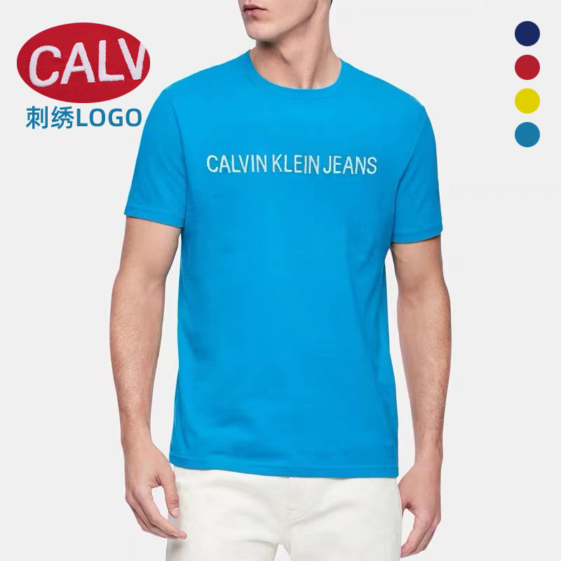 CALVINKLEIN短袖休闲男刺绣T恤