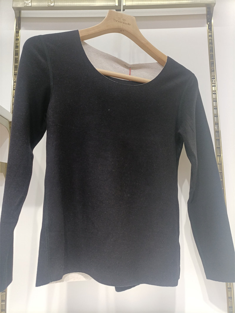 三针羊绒随心裁女士保暖内衣套装36707加厚圆领纯色秋衣秋裤毛衫