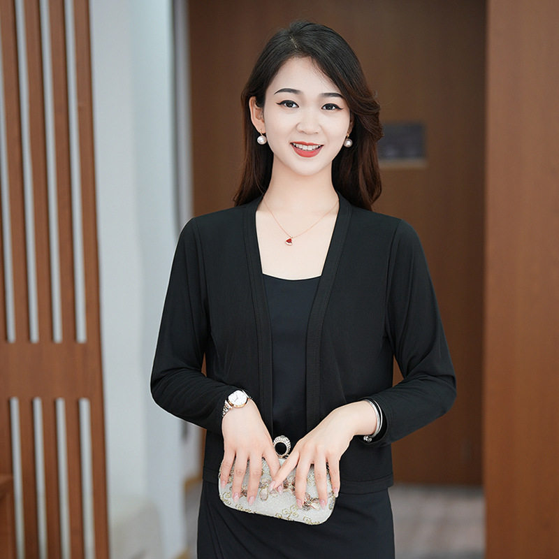 南郭良品夏季女新款冰丝百搭短款小外套防嗮修身小披肩搭配裙子