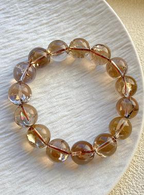 天然七彩闪灵茶阿塞水晶手链女男