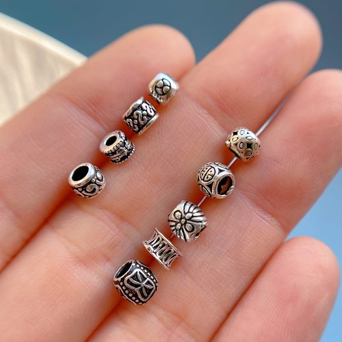 纯银配饰大隔珠diy水晶饰品配饰