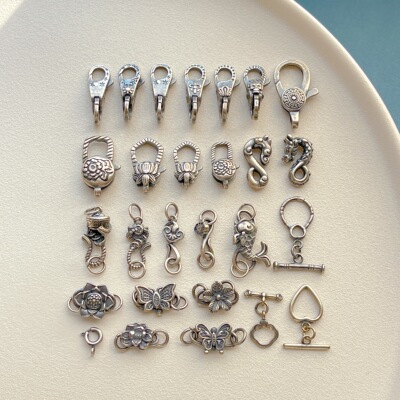 老银S扣OT扣弹簧扣手链项链尾扣