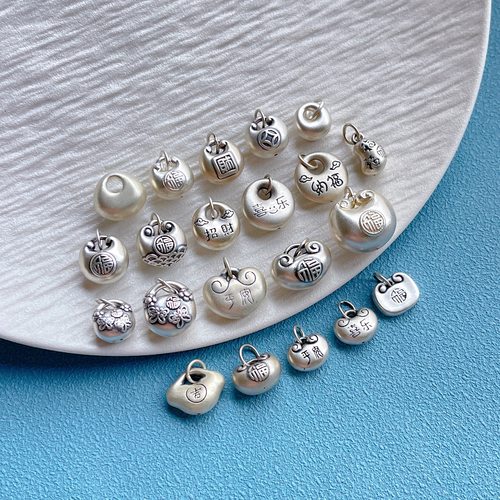 纯银平安喜乐如意锁小胖福银坨坨