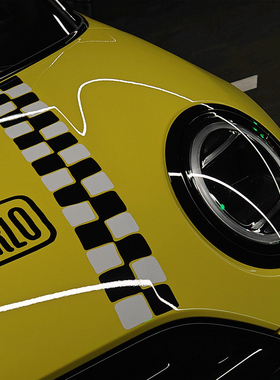 I AM MOMO原创设计MINI主题车身拉花蒙特卡洛37号车改装周边贴纸