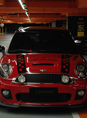 I AM MOMO独立设计MINI机盖拉花背带裤蒙特卡洛177号小众改装车贴