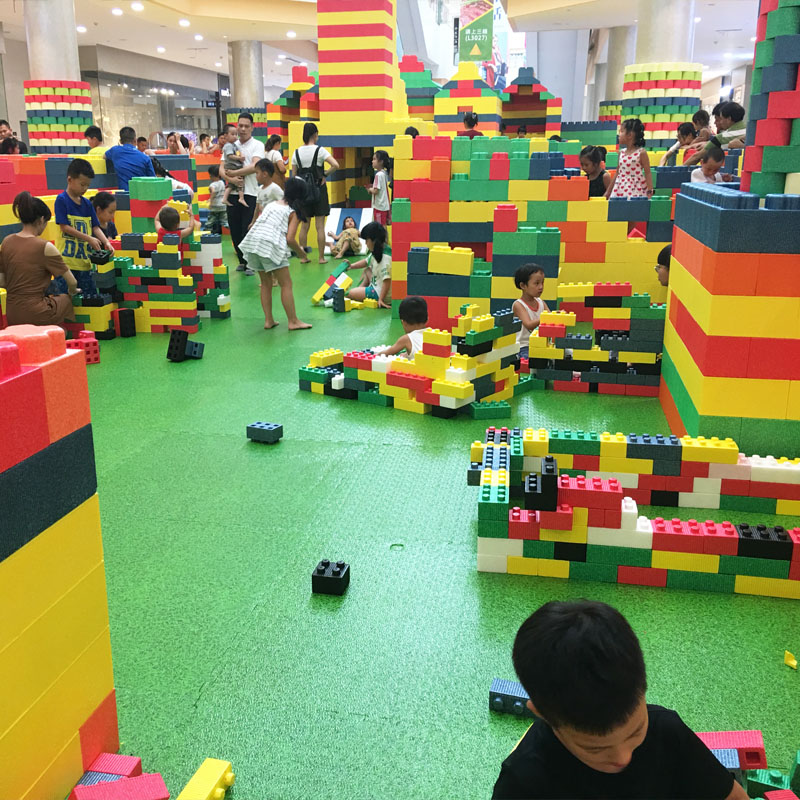幼兒園家庭泡沫樂高epp積木墻大號顆粒 圍欄王國磚頭兒童樂園城堡