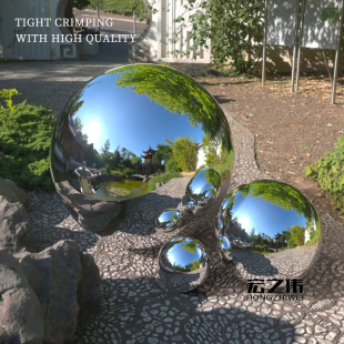 加厚2.0mm不锈钢圆球白钢球装饰球金属球浮球空心圆球雕塑大圆球