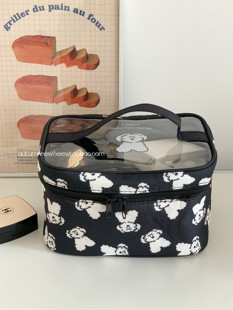 小众设计师款泰迪狗化妆包女大容量2025新款便携旅行洗漱包收纳包