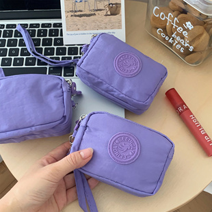 迷你尼龙多层零钱包证件收纳包家用多功能便携口红身份证耳机包