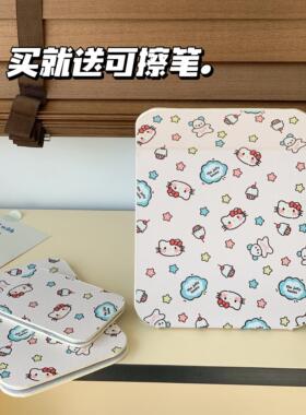 高颜值卡通可折叠化妆镜便携式台式镜子可爱女生宿舍可立梳妆镜