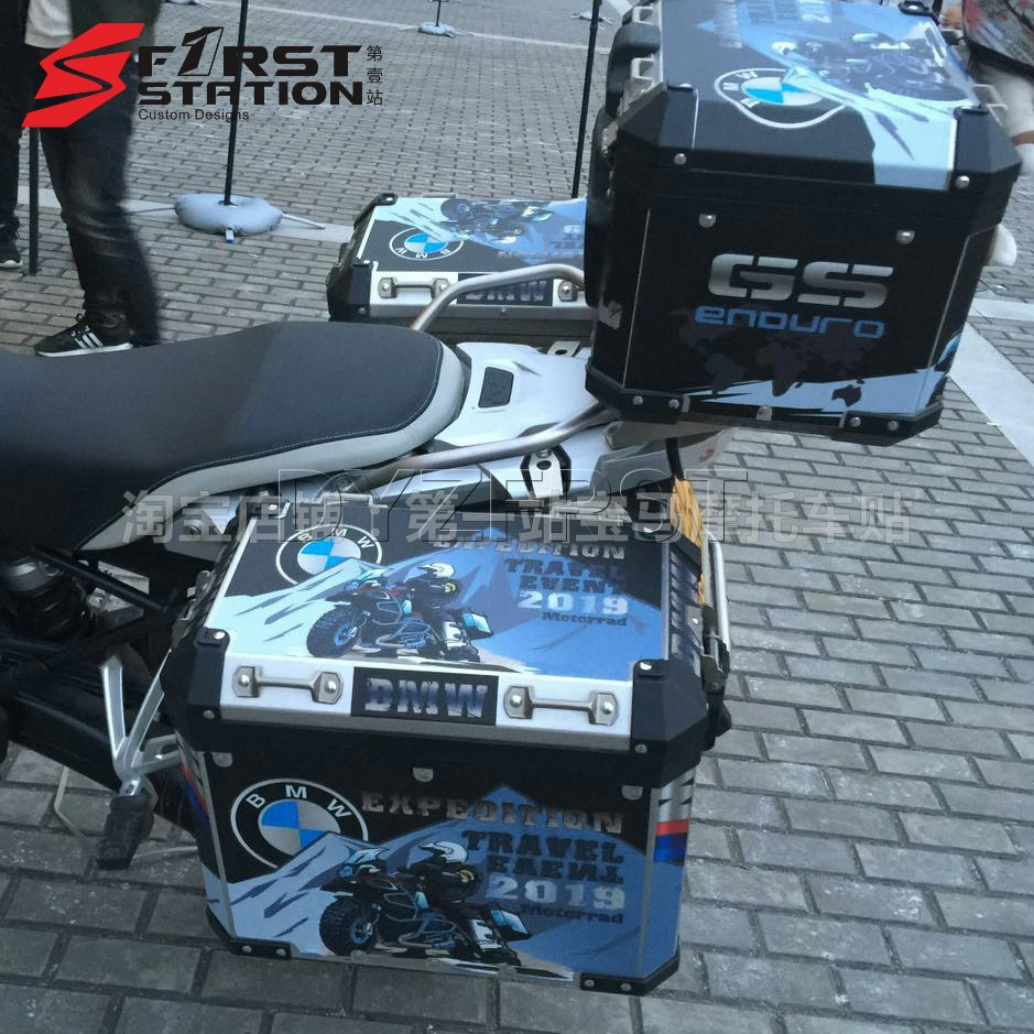 新款bmw边箱贴雪山系列摩托车