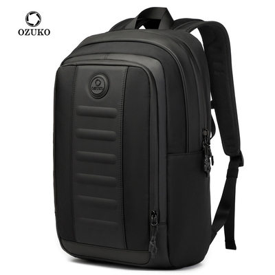 ozuko商务双肩包男士大容量电脑背包户外防水跨境旅行背包双肩包