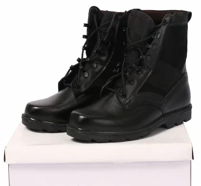 Boots militaires en cuir - porter - Ref 1399173 Image 3
