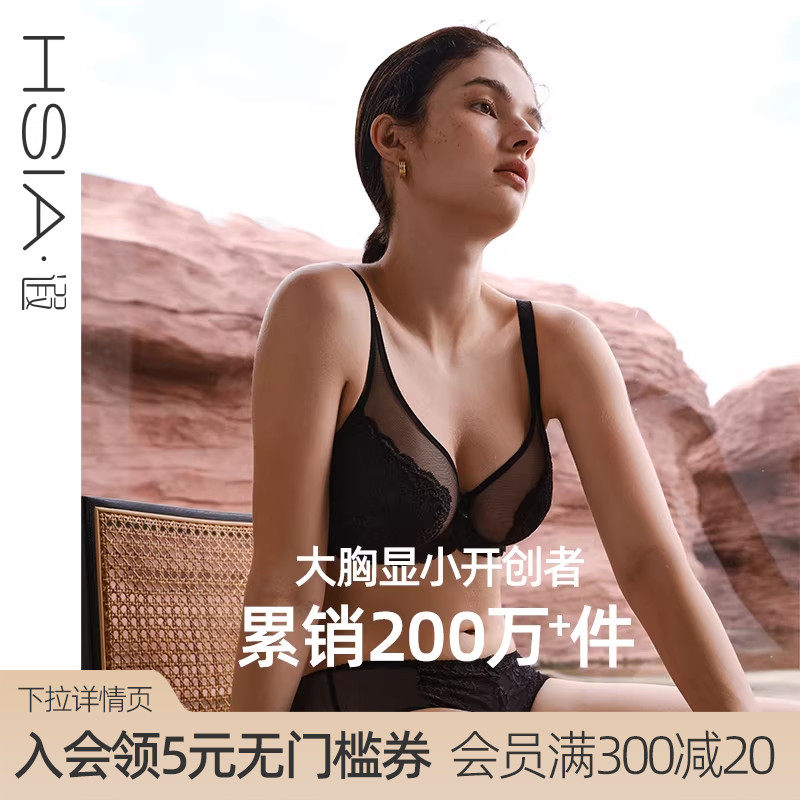 【倾城之恋Pro版】遐大码内衣女轻薄防凸点全罩杯大胸显小文胸