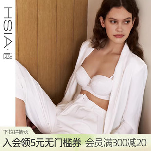 遐内衣女法式 阳台杯夹棉薄款 防凸点大胸显小文胸 蔷薇blues