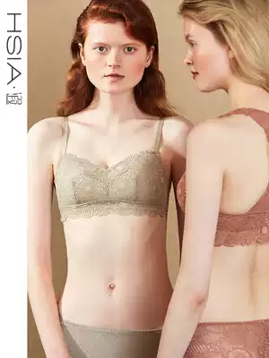 HSIA men's big chest, small, large size underwear, large cup, comfortable padded circumference, lace, no steel ring, summer thin underwear for women