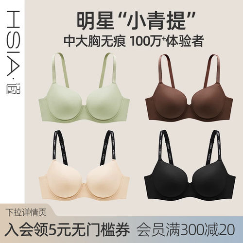 遐全罩杯有钢圈上托大胸显小文胸