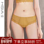 纯棉裆性感舒适透气女士平角裤 女夏薄款 云雀 遐全蕾丝无痕内裤