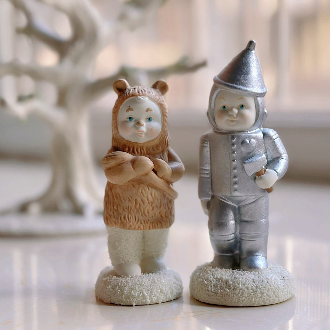 持续瓷生 department56绿野仙踪铁皮人狮子陶瓷摆件工艺品d56