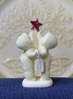 样品D56陶瓷雪娃雪宝宝家居装饰