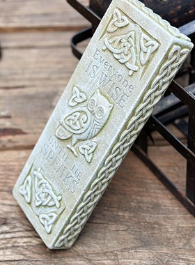 浮雕智慧猫头鹰墙挂个性装饰品