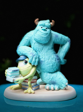 持续瓷生 瑕疵陶瓷怪兽大学电力公司毛怪苏利文大眼仔手办摆件