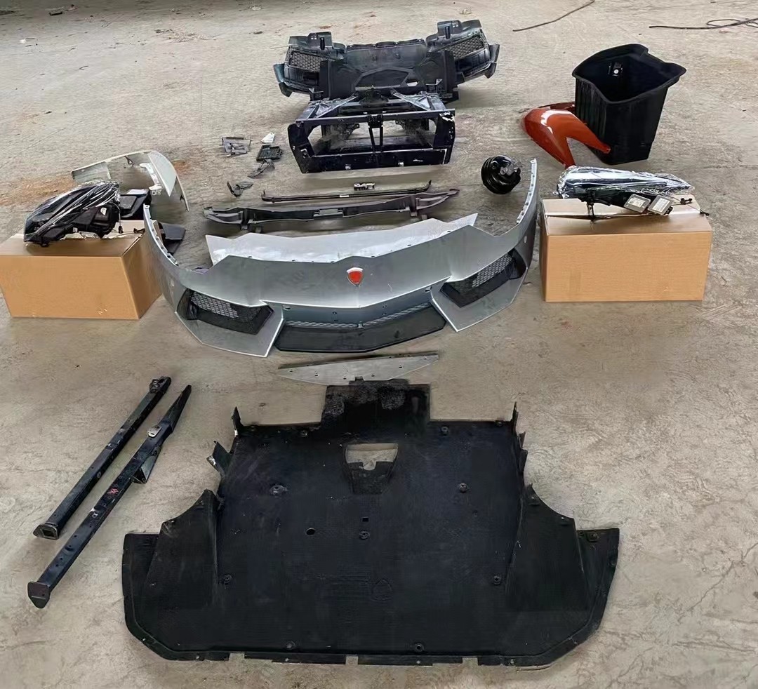 兰博基尼大牛前杠总成前脸包围LP740前嘴总成下护板叶子板 元宝梁