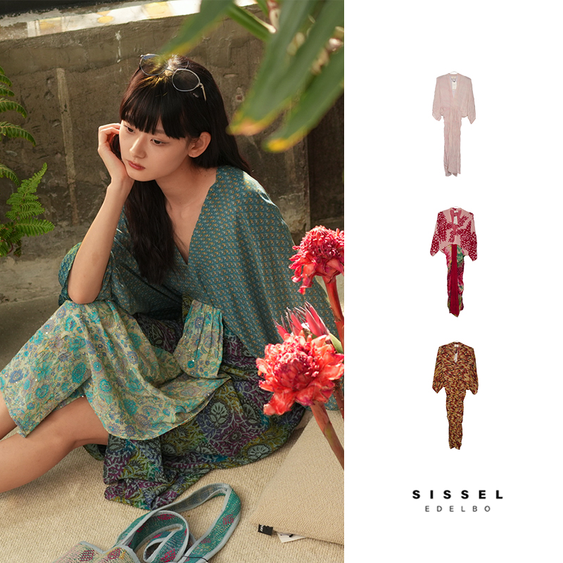 Cha | SISSEL古董布真丝印花 JUNO连衣裙合集03