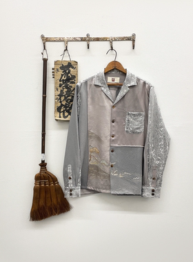 Cha 官方 | Aviva Jifei Xue 真丝古布拼接衬衫