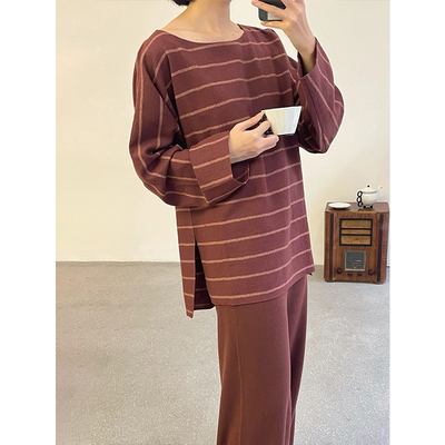 CortanaVIENTO侧开衩长上衣