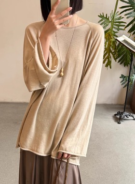 Cha官方 | Mutedance 25AW 羊绒插肩袖套头衫