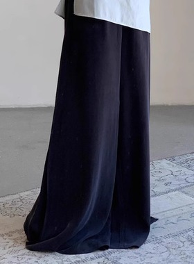 Cha 官方 | RUOHAN 25春夏 铜氨丝MYRA双层轻盈柔软直筒裤