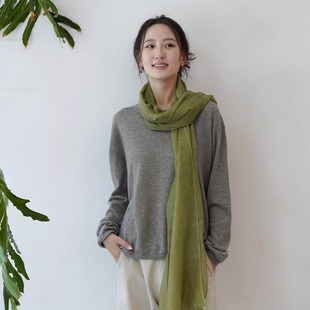 PAL Cha官方 25秋冬 Limonta TWILL意大利羊绒纯色围巾 Society