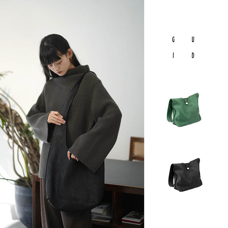 Cha 官方 | GUIDI BN1匹染粒面马皮单肩包 多色选