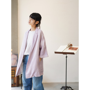 Andrea Cha COAT PETALO 丝麻混纺轻薄外套多色选 官方