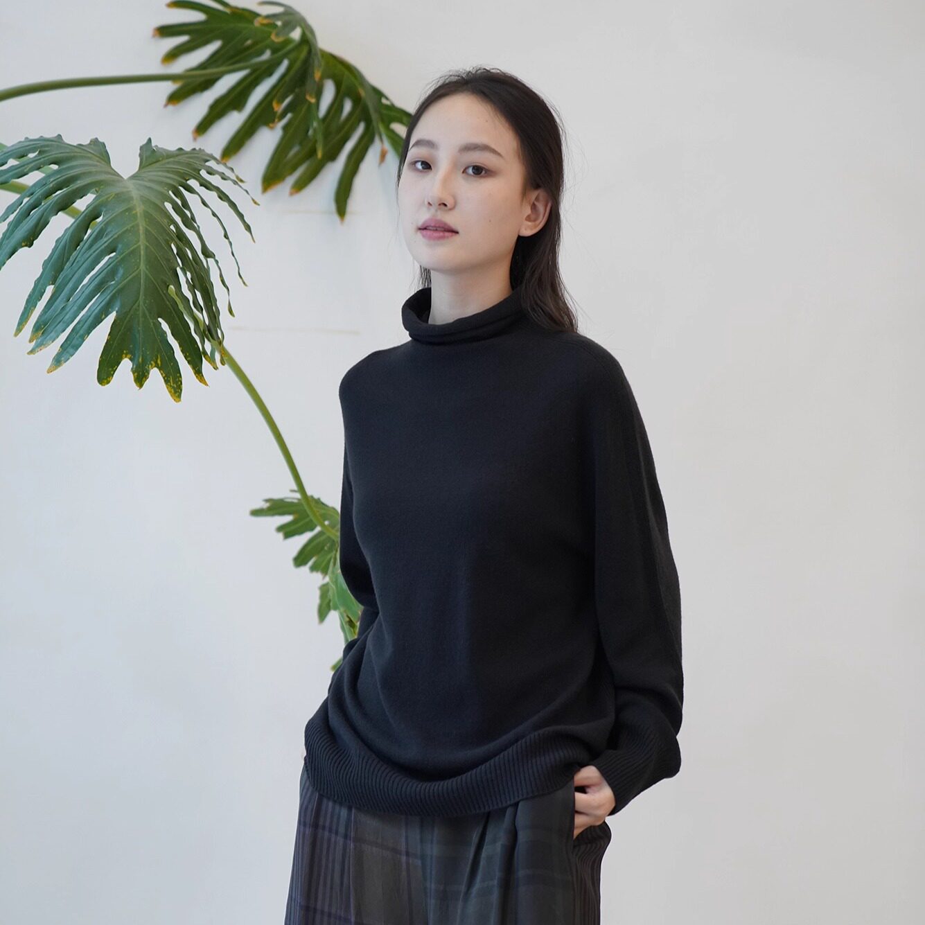 Cha官方 | pas de calais 25秋冬 透气羊毛宽松高领套头衫 多色选