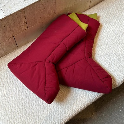 Cha 官方 | 瑞士FRENCKENBERGER 25秋冬 尼龙羊绒织边舒适套筒靴